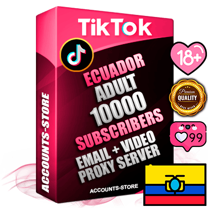 Professional Ecuadorian PREMIUM TikTok accounts of manual registration and farming for the ADULT niche with high trust history profile photos and videos — fully themed and optimized for ADULT advertising and promotion — 10000 niche-related live active subscribers 2018–2022 registration years Verified Email (included) + Cookie JSON for secure import and login to the account + User Agent + high-quality content filling (profile photo banner and videos). Fully ready for targeted campaigns and ad launches from any country. Perfectly holds ads without bans. Ideal for any earning schemes affiliate promotions and marketing projects. Quality unlimited IPv4 proxy server included. Professional Ecuadorian PREMIUM TikTok accounts of manual registration and farming for the ADULT niche with high trust history profile photos and videos — fully themed and optimized for ADULT advertising and promotion — 10000 niche-related live active subscribers 2018–2022 registration years Verified Email (included) + Cookie JSON for secure import and login to the account + User Agent + high-quality content filling (profile photo banner and videos). Fully ready for targeted campaigns and ad launches from any country. Perfectly holds ads without bans. Ideal for any earning schemes affiliate promotions and marketing projects. Quality unlimited IPv4 proxy server included.