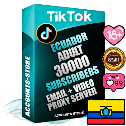 Professional Ecuadorian PREMIUM TikTok accounts of manual registration and farming for the ADULT niche with high trust history profile photos and videos — fully themed and optimized for ADULT advertising and promotion — 30000 niche-related live active subscribers 2018–2022 registration years Verified Email (included) + Cookie JSON for secure import and login to the account + User Agent + high-quality content filling (profile photo banner and videos). Fully ready for targeted campaigns and ad launches from any country. Perfectly holds ads without bans. Ideal for any earning schemes affiliate promotions and marketing projects. Quality unlimited IPv4 proxy server included. Professional Ecuadorian PREMIUM TikTok accounts of manual registration and farming for the ADULT niche with high trust history profile photos and videos — fully themed and optimized for ADULT advertising and promotion — 30000 niche-related live active subscribers 2018–2022 registration years Verified Email (included) + Cookie JSON for secure import and login to the account + User Agent + high-quality content filling (profile photo banner and videos). Fully ready for targeted campaigns and ad launches from any country. Perfectly holds ads without bans. Ideal for any earning schemes affiliate promotions and marketing projects. Quality unlimited IPv4 proxy server included.