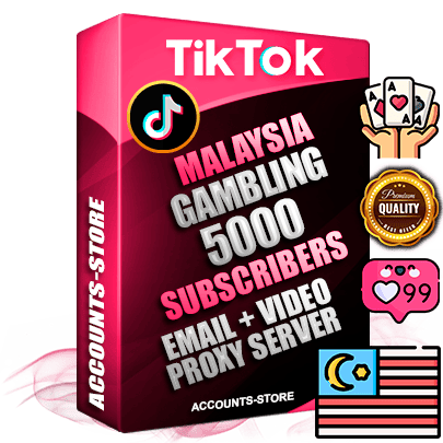 Professional Malaysian PREMIUM TikTok accounts of manual registration and farming for the GAMBLING niche with high trust history profile photos and videos — fully themed and optimized for GAMBLING advertising and promotion — 5000 niche-related live active subscribers 2018–2022 registration years Verified Email (included) + Cookie JSON for secure import and login to the account + User Agent + high-quality content filling (profile photo banner and videos). Fully ready for targeted campaigns and ad launches from any country. Perfectly holds ads without bans. Ideal for any earning schemes affiliate promotions and marketing projects. Quality unlimited IPv4 proxy server included. Professional Malaysian PREMIUM TikTok accounts of manual registration and farming for the GAMBLING niche with high trust history profile photos and videos — fully themed and optimized for GAMBLING advertising and promotion — 5000 niche-related live active subscribers 2018–2022 registration years Verified Email (included) + Cookie JSON for secure import and login to the account + User Agent + high-quality content filling (profile photo banner and videos). Fully ready for targeted campaigns and ad launches from any country. Perfectly holds ads without bans. Ideal for any earning schemes affiliate promotions and marketing projects. Quality unlimited IPv4 proxy server included.