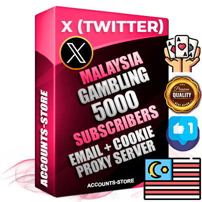 Professional Malaysian PREMIUM X (Twitter) accounts of manual registration and farming for the GAMBLING niche with high trust history photos and tweets — fully themed and optimized for GAMBLING advertising and promotion — 5000 niche-related live active followers 2009–2014 registration year Verified Email (Included) + Cookie JSON for secure import and login to the account + User Agent + High-quality filling (Photo Header Posts). Fully ready for targeted campaigns and ad launches from any country. Perfectly hold ads without bans. Ideal for any earning schemes affiliate promotions and marketing projects. Quality unlimited IPv4 proxy server included. Professional Malaysian PREMIUM X (Twitter) accounts of manual registration and farming for the GAMBLING niche with high trust history photos and tweets — fully themed and optimized for GAMBLING advertising and promotion — 5000 niche-related live active followers 2009–2014 registration year Verified Email (Included) + Cookie JSON for secure import and login to the account + User Agent + High-quality filling (Photo Header Posts). Fully ready for targeted campaigns and ad launches from any country. Perfectly hold ads without bans. Ideal for any earning schemes affiliate promotions and marketing projects. Quality unlimited IPv4 proxy server included.