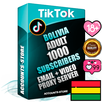 Professional Bolivian PREMIUM TikTok accounts of manual registration and farming for the ADULT niche with high trust history profile photos and videos — fully themed and optimized for ADULT advertising and promotion — 1000 niche-related live active subscribers 2018–2022 registration years Verified Email (included) + Cookie JSON for secure import and login to the account + User Agent + high-quality content filling (profile photo banner and videos). Fully ready for targeted campaigns and ad launches from any country. Perfectly holds ads without bans. Ideal for any earning schemes affiliate promotions and marketing projects. Quality unlimited IPv4 proxy server included. Professional Bolivian PREMIUM TikTok accounts of manual registration and farming for the ADULT niche with high trust history profile photos and videos — fully themed and optimized for ADULT advertising and promotion — 1000 niche-related live active subscribers 2018–2022 registration years Verified Email (included) + Cookie JSON for secure import and login to the account + User Agent + high-quality content filling (profile photo banner and videos). Fully ready for targeted campaigns and ad launches from any country. Perfectly holds ads without bans. Ideal for any earning schemes affiliate promotions and marketing projects. Quality unlimited IPv4 proxy server included.