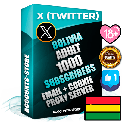 Professional Bolivian PREMIUM X (Twitter) accounts of manual registration and farming for the ADULT niche with high trust history photos and tweets — fully themed and optimized for ADULT advertising and promotion — 1000 niche-related live active followers 2009–2014 registration year Verified Email (Included) + Cookie JSON for secure import and login to the account + User Agent + High-quality filling (Photo Header Posts). Fully ready for targeted campaigns and ad launches from any country. Perfectly hold ads without bans. Ideal for any earning schemes affiliate promotions and marketing projects. Quality unlimited IPv4 proxy server included. Professional Bolivian PREMIUM X (Twitter) accounts of manual registration and farming for the ADULT niche with high trust history photos and tweets — fully themed and optimized for ADULT advertising and promotion — 1000 niche-related live active followers 2009–2014 registration year Verified Email (Included) + Cookie JSON for secure import and login to the account + User Agent + High-quality filling (Photo Header Posts). Fully ready for targeted campaigns and ad launches from any country. Perfectly hold ads without bans. Ideal for any earning schemes affiliate promotions and marketing projects. Quality unlimited IPv4 proxy server included.