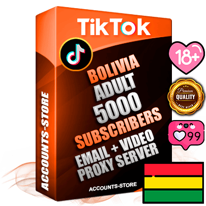 Professional Bolivian PREMIUM TikTok accounts of manual registration and farming for the ADULT niche with high trust history profile photos and videos — fully themed and optimized for ADULT advertising and promotion — 5000 niche-related live active subscribers 2018–2022 registration years Verified Email (included) + Cookie JSON for secure import and login to the account + User Agent + high-quality content filling (profile photo banner and videos). Fully ready for targeted campaigns and ad launches from any country. Perfectly holds ads without bans. Ideal for any earning schemes affiliate promotions and marketing projects. Quality unlimited IPv4 proxy server included.
