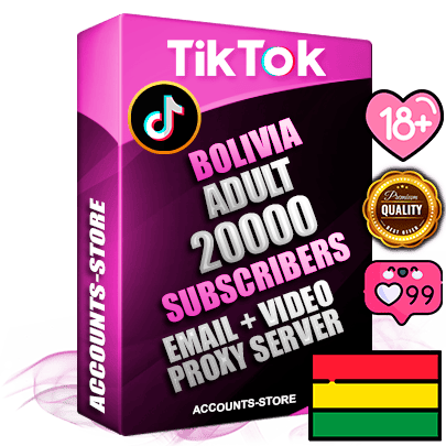 Professional Bolivian PREMIUM TikTok accounts of manual registration and farming for the ADULT niche with high trust history profile photos and videos — fully themed and optimized for ADULT advertising and promotion — 20000 niche-related live active subscribers 2018–2022 registration years Verified Email (included) + Cookie JSON for secure import and login to the account + User Agent + high-quality content filling (profile photo banner and videos). Fully ready for targeted campaigns and ad launches from any country. Perfectly holds ads without bans. Ideal for any earning schemes affiliate promotions and marketing projects. Quality unlimited IPv4 proxy server included.