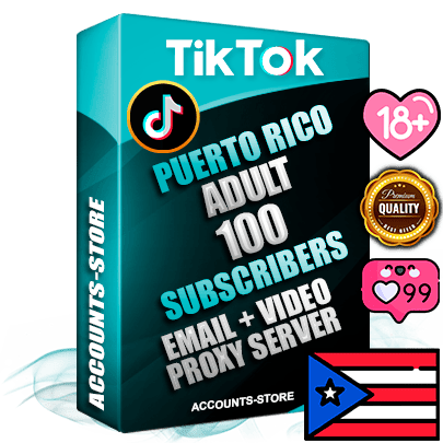 Professional Puerto Rican PREMIUM TikTok accounts of manual registration and farming for the ADULT niche with high trust history profile photos and videos — fully themed and optimized for ADULT advertising and promotion — 100 niche-related live active subscribers 2018–2022 registration years Verified Email (included) + Cookie JSON for secure import and login to the account + User Agent + high-quality content filling (profile photo banner and videos). Fully ready for targeted campaigns and ad launches from any country. Perfectly holds ads without bans. Ideal for any earning schemes affiliate promotions and marketing projects. Quality unlimited IPv4 proxy server included.