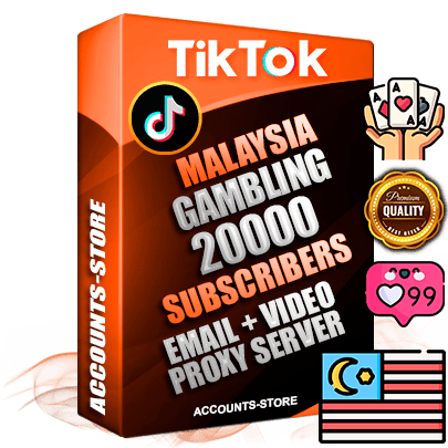 Professional Malaysian PREMIUM TikTok accounts of manual registration and farming for the GAMBLING niche with high trust history profile photos and videos — fully themed and optimized for GAMBLING advertising and promotion — 20000 niche-related live active subscribers 2018–2022 registration years Verified Email (included) + Cookie JSON for secure import and login to the account + User Agent + high-quality content filling (profile photo banner and videos). Fully ready for targeted campaigns and ad launches from any country. Perfectly holds ads without bans. Ideal for any earning schemes affiliate promotions and marketing projects. Quality unlimited IPv4 proxy server included. Professional Malaysian PREMIUM TikTok accounts of manual registration and farming for the GAMBLING niche with high trust history profile photos and videos — fully themed and optimized for GAMBLING advertising and promotion — 20000 niche-related live active subscribers 2018–2022 registration years Verified Email (included) + Cookie JSON for secure import and login to the account + User Agent + high-quality content filling (profile photo banner and videos). Fully ready for targeted campaigns and ad launches from any country. Perfectly holds ads without bans. Ideal for any earning schemes affiliate promotions and marketing projects. Quality unlimited IPv4 proxy server included.