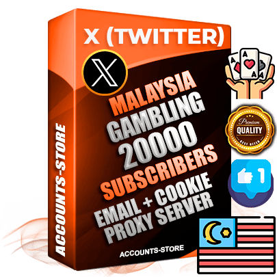 Professional Malaysian PREMIUM X (Twitter) accounts of manual registration and farming for the GAMBLING niche with high trust history photos and tweets — fully themed and optimized for GAMBLING advertising and promotion — 20000 niche-related live active followers 2009–2014 registration year Verified Email (Included) + Cookie JSON for secure import and login to the account + User Agent + High-quality filling (Photo Header Posts). Fully ready for targeted campaigns and ad launches from any country. Perfectly hold ads without bans. Ideal for any earning schemes affiliate promotions and marketing projects. Quality unlimited IPv4 proxy server included. Professional Malaysian PREMIUM X (Twitter) accounts of manual registration and farming for the GAMBLING niche with high trust history photos and tweets — fully themed and optimized for GAMBLING advertising and promotion — 20000 niche-related live active followers 2009–2014 registration year Verified Email (Included) + Cookie JSON for secure import and login to the account + User Agent + High-quality filling (Photo Header Posts). Fully ready for targeted campaigns and ad launches from any country. Perfectly hold ads without bans. Ideal for any earning schemes affiliate promotions and marketing projects. Quality unlimited IPv4 proxy server included.