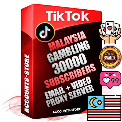 Professional Malaysian PREMIUM TikTok accounts of manual registration and farming for the GAMBLING niche with high trust history profile photos and videos — fully themed and optimized for GAMBLING advertising and promotion — 30000 niche-related live active subscribers 2018–2022 registration years Verified Email (included) + Cookie JSON for secure import and login to the account + User Agent + high-quality content filling (profile photo banner and videos). Fully ready for targeted campaigns and ad launches from any country. Perfectly holds ads without bans. Ideal for any earning schemes affiliate promotions and marketing projects. Quality unlimited IPv4 proxy server included. Professional Malaysian PREMIUM TikTok accounts of manual registration and farming for the GAMBLING niche with high trust history profile photos and videos — fully themed and optimized for GAMBLING advertising and promotion — 30000 niche-related live active subscribers 2018–2022 registration years Verified Email (included) + Cookie JSON for secure import and login to the account + User Agent + high-quality content filling (profile photo banner and videos). Fully ready for targeted campaigns and ad launches from any country. Perfectly holds ads without bans. Ideal for any earning schemes affiliate promotions and marketing projects. Quality unlimited IPv4 proxy server included.