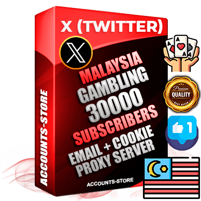Professional Malaysian PREMIUM X (Twitter) accounts of manual registration and farming for the GAMBLING niche with high trust history photos and tweets — fully themed and optimized for GAMBLING advertising and promotion — 30000 niche-related live active followers 2009–2014 registration year Verified Email (Included) + Cookie JSON for secure import and login to the account + User Agent + High-quality filling (Photo Header Posts). Fully ready for targeted campaigns and ad launches from any country. Perfectly hold ads without bans. Ideal for any earning schemes affiliate promotions and marketing projects. Quality unlimited IPv4 proxy server included. Professional Malaysian PREMIUM X (Twitter) accounts of manual registration and farming for the GAMBLING niche with high trust history photos and tweets — fully themed and optimized for GAMBLING advertising and promotion — 30000 niche-related live active followers 2009–2014 registration year Verified Email (Included) + Cookie JSON for secure import and login to the account + User Agent + High-quality filling (Photo Header Posts). Fully ready for targeted campaigns and ad launches from any country. Perfectly hold ads without bans. Ideal for any earning schemes affiliate promotions and marketing projects. Quality unlimited IPv4 proxy server included.