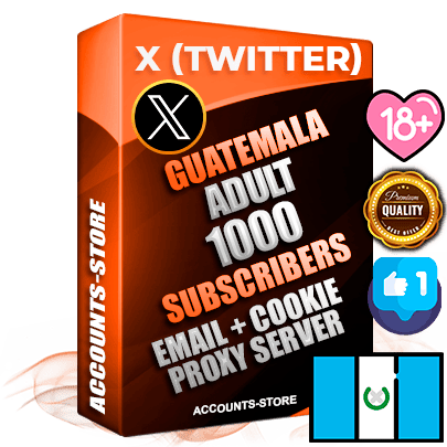 Professional Guatemalan PREMIUM X (Twitter) accounts of manual registration and farming for the ADULT niche with high trust history photos and tweets — fully themed and optimized for ADULT advertising and promotion — 1000 niche-related live active followers 2009–2014 registration year Verified Email (Included) + Cookie JSON for secure import and login to the account + User Agent + High-quality filling (Photo Header Posts). Fully ready for targeted campaigns and ad launches from any country. Perfectly hold ads without bans. Ideal for any earning schemes affiliate promotions and marketing projects. Quality unlimited IPv4 proxy server included. Professional Guatemalan PREMIUM X (Twitter) accounts of manual registration and farming for the ADULT niche with high trust history photos and tweets — fully themed and optimized for ADULT advertising and promotion — 1000 niche-related live active followers 2009–2014 registration year Verified Email (Included) + Cookie JSON for secure import and login to the account + User Agent + High-quality filling (Photo Header Posts). Fully ready for targeted campaigns and ad launches from any country. Perfectly hold ads without bans. Ideal for any earning schemes affiliate promotions and marketing projects. Quality unlimited IPv4 proxy server included.