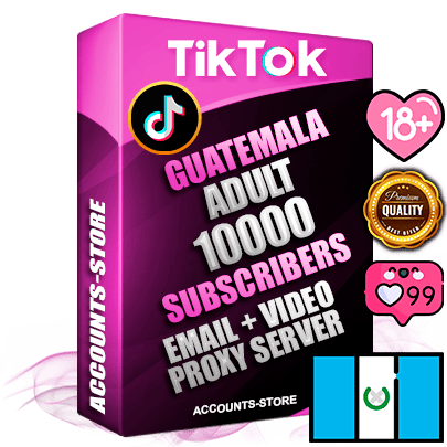 Professional Guatemalan PREMIUM TikTok accounts of manual registration and farming for the ADULT niche with high trust history profile photos and videos — fully themed and optimized for ADULT advertising and promotion — 10000 niche-related live active subscribers 2018–2022 registration years Verified Email (included) + Cookie JSON for secure import and login to the account + User Agent + high-quality content filling (profile photo banner and videos). Fully ready for targeted campaigns and ad launches from any country. Perfectly holds ads without bans. Ideal for any earning schemes affiliate promotions and marketing projects. Quality unlimited IPv4 proxy server included. Professional Guatemalan PREMIUM TikTok accounts of manual registration and farming for the ADULT niche with high trust history profile photos and videos — fully themed and optimized for ADULT advertising and promotion — 10000 niche-related live active subscribers 2018–2022 registration years Verified Email (included) + Cookie JSON for secure import and login to the account + User Agent + high-quality content filling (profile photo banner and videos). Fully ready for targeted campaigns and ad launches from any country. Perfectly holds ads without bans. Ideal for any earning schemes affiliate promotions and marketing projects. Quality unlimited IPv4 proxy server included.