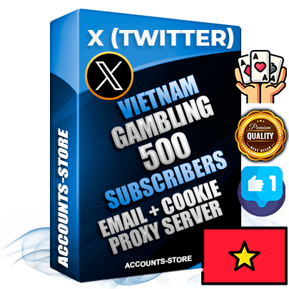 Professional Vietnamese PREMIUM X (Twitter) accounts of manual registration and farming for the GAMBLING niche with high trust history photos and tweets — fully themed and optimized for GAMBLING advertising and promotion — 500 niche-related live active followers 2009–2014 registration year Verified Email (Included) + Cookie JSON for secure import and login to the account + User Agent + High-quality filling (Photo Header Posts). Fully ready for targeted campaigns and ad launches from any country. Perfectly hold ads without bans. Ideal for any earning schemes affiliate promotions and marketing projects. Quality unlimited IPv4 proxy server included. Professional Vietnamese PREMIUM X (Twitter) accounts of manual registration and farming for the GAMBLING niche with high trust history photos and tweets — fully themed and optimized for GAMBLING advertising and promotion — 500 niche-related live active followers 2009–2014 registration year Verified Email (Included) + Cookie JSON for secure import and login to the account + User Agent + High-quality filling (Photo Header Posts). Fully ready for targeted campaigns and ad launches from any country. Perfectly hold ads without bans. Ideal for any earning schemes affiliate promotions and marketing projects. Quality unlimited IPv4 proxy server included.