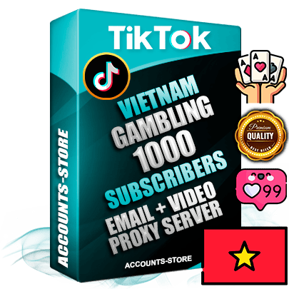 Professional Vietnamese PREMIUM TikTok accounts of manual registration and farming for the GAMBLING niche with high trust history profile photos and videos — fully themed and optimized for GAMBLING advertising and promotion — 1000 niche-related live active subscribers 2018–2022 registration years Verified Email (included) + Cookie JSON for secure import and login to the account + User Agent + high-quality content filling (profile photo banner and videos). Fully ready for targeted campaigns and ad launches from any country. Perfectly holds ads without bans. Ideal for any earning schemes affiliate promotions and marketing projects. Quality unlimited IPv4 proxy server included.
