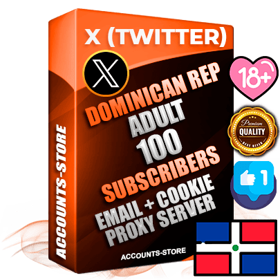 Professional Dominican PREMIUM X (Twitter) accounts of manual registration and farming for the ADULT niche with high trust history photos and tweets — fully themed and optimized for ADULT advertising and promotion — 100 niche-related live active followers 2009–2014 registration year Verified Email (Included) + Cookie JSON for secure import and login to the account + User Agent + High-quality filling (Photo Header Posts). Fully ready for targeted campaigns and ad launches from any country. Perfectly hold ads without bans. Ideal for any earning schemes affiliate promotions and marketing projects. Quality unlimited IPv4 proxy server included.