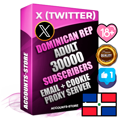 Professional Dominican PREMIUM X (Twitter) accounts of manual registration and farming for the ADULT niche with high trust history photos and tweets — fully themed and optimized for ADULT advertising and promotion — 30000 niche-related live active followers 2009–2014 registration year Verified Email (Included) + Cookie JSON for secure import and login to the account + User Agent + High-quality filling (Photo Header Posts). Fully ready for targeted campaigns and ad launches from any country. Perfectly hold ads without bans. Ideal for any earning schemes affiliate promotions and marketing projects. Quality unlimited IPv4 proxy server included.