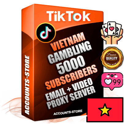 Professional Vietnamese PREMIUM TikTok accounts of manual registration and farming for the GAMBLING niche with high trust history profile photos and videos — fully themed and optimized for GAMBLING advertising and promotion — 5000 niche-related live active subscribers 2018–2022 registration years Verified Email (included) + Cookie JSON for secure import and login to the account + User Agent + high-quality content filling (profile photo banner and videos). Fully ready for targeted campaigns and ad launches from any country. Perfectly holds ads without bans. Ideal for any earning schemes affiliate promotions and marketing projects. Quality unlimited IPv4 proxy server included.