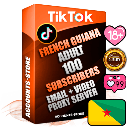 Professional Guiana PREMIUM TikTok accounts of manual registration and farming for the ADULT niche with high trust history profile photos and videos — fully themed and optimized for ADULT advertising and promotion — 100 niche-related live active subscribers 2018–2022 registration years Verified Email (included) + Cookie JSON for secure import and login to the account + User Agent + high-quality content filling (profile photo banner and videos). Fully ready for targeted campaigns and ad launches from any country. Perfectly holds ads without bans. Ideal for any earning schemes affiliate promotions and marketing projects. Quality unlimited IPv4 proxy server included. Professional Guiana PREMIUM TikTok accounts of manual registration and farming for the ADULT niche with high trust history profile photos and videos — fully themed and optimized for ADULT advertising and promotion — 100 niche-related live active subscribers 2018–2022 registration years Verified Email (included) + Cookie JSON for secure import and login to the account + User Agent + high-quality content filling (profile photo banner and videos). Fully ready for targeted campaigns and ad launches from any country. Perfectly holds ads without bans. Ideal for any earning schemes affiliate promotions and marketing projects. Quality unlimited IPv4 proxy server included.