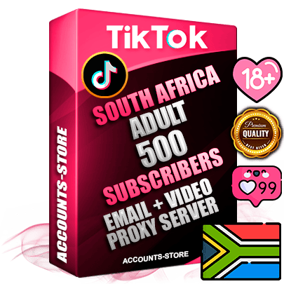 Professional South African PREMIUM TikTok accounts of manual registration and farming for the ADULT niche with high trust history profile photos and videos — fully themed and optimized for ADULT advertising and promotion — 500 niche-related live active subscribers 2018–2022 registration years Verified Email (included) + Cookie JSON for secure import and login to the account + User Agent + high-quality content filling (profile photo banner and videos). Fully ready for targeted campaigns and ad launches from any country. Perfectly holds ads without bans. Ideal for any earning schemes affiliate promotions and marketing projects. Quality unlimited IPv4 proxy server included.