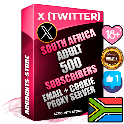 Professional South African PREMIUM X (Twitter) accounts of manual registration and farming for the ADULT niche with high trust history photos and tweets — fully themed and optimized for ADULT advertising and promotion — 500 niche-related live active followers 2009–2014 registration year Verified Email (Included) + Cookie JSON for secure import and login to the account + User Agent + High-quality filling (Photo Header Posts). Fully ready for targeted campaigns and ad launches from any country. Perfectly hold ads without bans. Ideal for any earning schemes affiliate promotions and marketing projects. Quality unlimited IPv4 proxy server included.