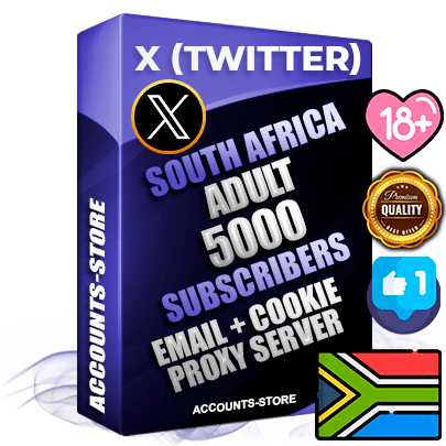 Professional South African PREMIUM X (Twitter) accounts of manual registration and farming for the ADULT niche with high trust history photos and tweets — fully themed and optimized for ADULT advertising and promotion — 5000 niche-related live active followers 2009–2014 registration year Verified Email (Included) + Cookie JSON for secure import and login to the account + User Agent + High-quality filling (Photo Header Posts). Fully ready for targeted campaigns and ad launches from any country. Perfectly hold ads without bans. Ideal for any earning schemes affiliate promotions and marketing projects. Quality unlimited IPv4 proxy server included.