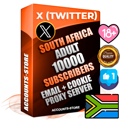 Professional South African PREMIUM X (Twitter) accounts of manual registration and farming for the ADULT niche with high trust history photos and tweets — fully themed and optimized for ADULT advertising and promotion — 10000 niche-related live active followers 2009–2014 registration year Verified Email (Included) + Cookie JSON for secure import and login to the account + User Agent + High-quality filling (Photo Header Posts). Fully ready for targeted campaigns and ad launches from any country. Perfectly hold ads without bans. Ideal for any earning schemes affiliate promotions and marketing projects. Quality unlimited IPv4 proxy server included.