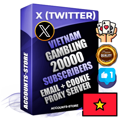Professional Vietnamese PREMIUM X (Twitter) accounts of manual registration and farming for the GAMBLING niche with high trust history photos and tweets — fully themed and optimized for GAMBLING advertising and promotion — 20000 niche-related live active followers 2009–2014 registration year Verified Email (Included) + Cookie JSON for secure import and login to the account + User Agent + High-quality filling (Photo Header Posts). Fully ready for targeted campaigns and ad launches from any country. Perfectly hold ads without bans. Ideal for any earning schemes affiliate promotions and marketing projects. Quality unlimited IPv4 proxy server included. Professional Vietnamese PREMIUM X (Twitter) accounts of manual registration and farming for the GAMBLING niche with high trust history photos and tweets — fully themed and optimized for GAMBLING advertising and promotion — 20000 niche-related live active followers 2009–2014 registration year Verified Email (Included) + Cookie JSON for secure import and login to the account + User Agent + High-quality filling (Photo Header Posts). Fully ready for targeted campaigns and ad launches from any country. Perfectly hold ads without bans. Ideal for any earning schemes affiliate promotions and marketing projects. Quality unlimited IPv4 proxy server included.