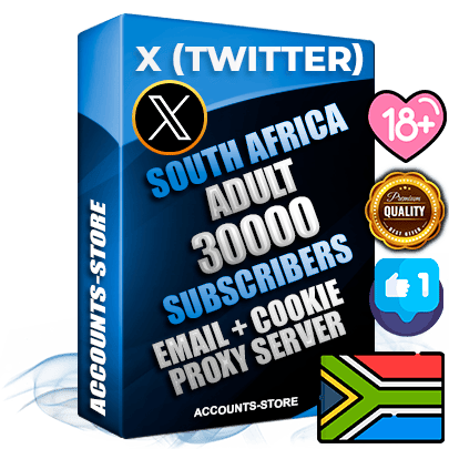 Professional South African PREMIUM X (Twitter) accounts of manual registration and farming for the ADULT niche with high trust history photos and tweets — fully themed and optimized for ADULT advertising and promotion — 30000 niche-related live active followers 2009–2014 registration year Verified Email (Included) + Cookie JSON for secure import and login to the account + User Agent + High-quality filling (Photo Header Posts). Fully ready for targeted campaigns and ad launches from any country. Perfectly hold ads without bans. Ideal for any earning schemes affiliate promotions and marketing projects. Quality unlimited IPv4 proxy server included.