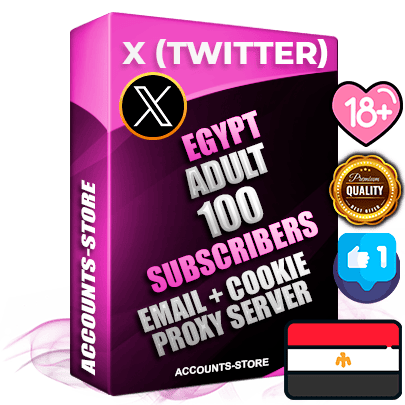 Professional Egyptian PREMIUM X (Twitter) accounts of manual registration and farming for the ADULT niche with high trust history photos and tweets — fully themed and optimized for ADULT advertising and promotion — 100 niche-related live active followers 2009–2014 registration year Verified Email (Included) + Cookie JSON for secure import and login to the account + User Agent + High-quality filling (Photo Header Posts). Fully ready for targeted campaigns and ad launches from any country. Perfectly hold ads without bans. Ideal for any earning schemes affiliate promotions and marketing projects. Quality unlimited IPv4 proxy server included. Professional Egyptian PREMIUM X (Twitter) accounts of manual registration and farming for the ADULT niche with high trust history photos and tweets — fully themed and optimized for ADULT advertising and promotion — 100 niche-related live active followers 2009–2014 registration year Verified Email (Included) + Cookie JSON for secure import and login to the account + User Agent + High-quality filling (Photo Header Posts). Fully ready for targeted campaigns and ad launches from any country. Perfectly hold ads without bans. Ideal for any earning schemes affiliate promotions and marketing projects. Quality unlimited IPv4 proxy server included.