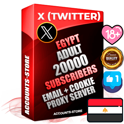 Professional Egyptian PREMIUM X (Twitter) accounts of manual registration and farming for the ADULT niche with high trust history photos and tweets — fully themed and optimized for ADULT advertising and promotion — 20000 niche-related live active followers 2009–2014 registration year Verified Email (Included) + Cookie JSON for secure import and login to the account + User Agent + High-quality filling (Photo Header Posts). Fully ready for targeted campaigns and ad launches from any country. Perfectly hold ads without bans. Ideal for any earning schemes affiliate promotions and marketing projects. Quality unlimited IPv4 proxy server included. Professional Egyptian PREMIUM X (Twitter) accounts of manual registration and farming for the ADULT niche with high trust history photos and tweets — fully themed and optimized for ADULT advertising and promotion — 20000 niche-related live active followers 2009–2014 registration year Verified Email (Included) + Cookie JSON for secure import and login to the account + User Agent + High-quality filling (Photo Header Posts). Fully ready for targeted campaigns and ad launches from any country. Perfectly hold ads without bans. Ideal for any earning schemes affiliate promotions and marketing projects. Quality unlimited IPv4 proxy server included.