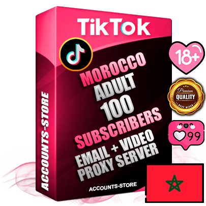 Professional Moroccan PREMIUM TikTok accounts of manual registration and farming for the ADULT niche with high trust history profile photos and videos — fully themed and optimized for ADULT advertising and promotion — 100 niche-related live active subscribers 2018–2022 registration years Verified Email (included) + Cookie JSON for secure import and login to the account + User Agent + high-quality content filling (profile photo banner and videos). Fully ready for targeted campaigns and ad launches from any country. Perfectly holds ads without bans. Ideal for any earning schemes affiliate promotions and marketing projects. Quality unlimited IPv4 proxy server included.