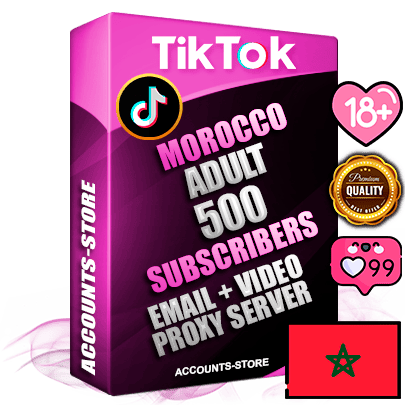 Professional Moroccan PREMIUM TikTok accounts of manual registration and farming for the ADULT niche with high trust history profile photos and videos — fully themed and optimized for ADULT advertising and promotion — 500 niche-related live active subscribers 2018–2022 registration years Verified Email (included) + Cookie JSON for secure import and login to the account + User Agent + high-quality content filling (profile photo banner and videos). Fully ready for targeted campaigns and ad launches from any country. Perfectly holds ads without bans. Ideal for any earning schemes affiliate promotions and marketing projects. Quality unlimited IPv4 proxy server included.