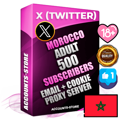 Professional Moroccan PREMIUM X (Twitter) accounts of manual registration and farming for the ADULT niche with high trust history photos and tweets — fully themed and optimized for ADULT advertising and promotion — 500 niche-related live active followers 2009–2014 registration year Verified Email (Included) + Cookie JSON for secure import and login to the account + User Agent + High-quality filling (Photo Header Posts). Fully ready for targeted campaigns and ad launches from any country. Perfectly hold ads without bans. Ideal for any earning schemes affiliate promotions and marketing projects. Quality unlimited IPv4 proxy server included.