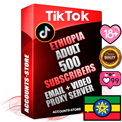 Professional Ethiopian PREMIUM TikTok accounts of manual registration and farming for the ADULT niche with high trust history profile photos and videos — fully themed and optimized for ADULT advertising and promotion — 500 niche-related live active subscribers 2018–2022 registration years Verified Email (included) + Cookie JSON for secure import and login to the account + User Agent + high-quality content filling (profile photo banner and videos). Fully ready for targeted campaigns and ad launches from any country. Perfectly holds ads without bans. Ideal for any earning schemes affiliate promotions and marketing projects. Quality unlimited IPv4 proxy server included.