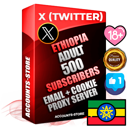 Professional Ethiopian PREMIUM X (Twitter) accounts of manual registration and farming for the ADULT niche with high trust history photos and tweets — fully themed and optimized for ADULT advertising and promotion — 500 niche-related live active followers 2009–2014 registration year Verified Email (Included) + Cookie JSON for secure import and login to the account + User Agent + High-quality filling (Photo Header Posts). Fully ready for targeted campaigns and ad launches from any country. Perfectly hold ads without bans. Ideal for any earning schemes affiliate promotions and marketing projects. Quality unlimited IPv4 proxy server included. Professional Ethiopian PREMIUM X (Twitter) accounts of manual registration and farming for the ADULT niche with high trust history photos and tweets — fully themed and optimized for ADULT advertising and promotion — 500 niche-related live active followers 2009–2014 registration year Verified Email (Included) + Cookie JSON for secure import and login to the account + User Agent + High-quality filling (Photo Header Posts). Fully ready for targeted campaigns and ad launches from any country. Perfectly hold ads without bans. Ideal for any earning schemes affiliate promotions and marketing projects. Quality unlimited IPv4 proxy server included.
