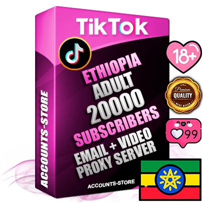Professional Ethiopian PREMIUM TikTok accounts of manual registration and farming for the ADULT niche with high trust history profile photos and videos — fully themed and optimized for ADULT advertising and promotion — 20000 niche-related live active subscribers 2018–2022 registration years Verified Email (included) + Cookie JSON for secure import and login to the account + User Agent + high-quality content filling (profile photo banner and videos). Fully ready for targeted campaigns and ad launches from any country. Perfectly holds ads without bans. Ideal for any earning schemes affiliate promotions and marketing projects. Quality unlimited IPv4 proxy server included.