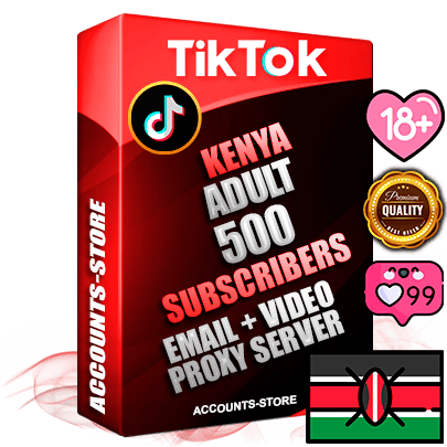 Professional Kenyan PREMIUM TikTok accounts of manual registration and farming for the ADULT niche with high trust history profile photos and videos — fully themed and optimized for ADULT advertising and promotion — 500 niche-related live active subscribers 2018–2022 registration years Verified Email (included) + Cookie JSON for secure import and login to the account + User Agent + high-quality content filling (profile photo banner and videos). Fully ready for targeted campaigns and ad launches from any country. Perfectly holds ads without bans. Ideal for any earning schemes affiliate promotions and marketing projects. Quality unlimited IPv4 proxy server included. Professional Kenyan PREMIUM TikTok accounts of manual registration and farming for the ADULT niche with high trust history profile photos and videos — fully themed and optimized for ADULT advertising and promotion — 500 niche-related live active subscribers 2018–2022 registration years Verified Email (included) + Cookie JSON for secure import and login to the account + User Agent + high-quality content filling (profile photo banner and videos). Fully ready for targeted campaigns and ad launches from any country. Perfectly holds ads without bans. Ideal for any earning schemes affiliate promotions and marketing projects. Quality unlimited IPv4 proxy server included.