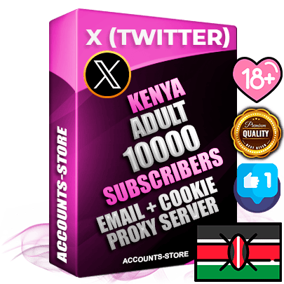 Professional Kenyan PREMIUM X (Twitter) accounts of manual registration and farming for the ADULT niche with high trust history photos and tweets — fully themed and optimized for ADULT advertising and promotion — 10000 niche-related live active followers 2009–2014 registration year Verified Email (Included) + Cookie JSON for secure import and login to the account + User Agent + High-quality filling (Photo Header Posts). Fully ready for targeted campaigns and ad launches from any country. Perfectly hold ads without bans. Ideal for any earning schemes affiliate promotions and marketing projects. Quality unlimited IPv4 proxy server included. Professional Kenyan PREMIUM X (Twitter) accounts of manual registration and farming for the ADULT niche with high trust history photos and tweets — fully themed and optimized for ADULT advertising and promotion — 10000 niche-related live active followers 2009–2014 registration year Verified Email (Included) + Cookie JSON for secure import and login to the account + User Agent + High-quality filling (Photo Header Posts). Fully ready for targeted campaigns and ad launches from any country. Perfectly hold ads without bans. Ideal for any earning schemes affiliate promotions and marketing projects. Quality unlimited IPv4 proxy server included.