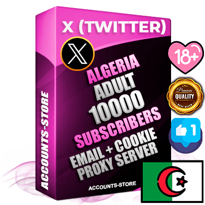Professional Algerian PREMIUM X (Twitter) accounts of manual registration and farming for the ADULT niche with high trust history photos and tweets — fully themed and optimized for ADULT advertising and promotion — 10000 niche-related live active followers 2009–2014 registration year Verified Email (Included) + Cookie JSON for secure import and login to the account + User Agent + High-quality filling (Photo Header Posts). Fully ready for targeted campaigns and ad launches from any country. Perfectly hold ads without bans. Ideal for any earning schemes affiliate promotions and marketing projects. Quality unlimited IPv4 proxy server included. Professional Algerian PREMIUM X (Twitter) accounts of manual registration and farming for the ADULT niche with high trust history photos and tweets — fully themed and optimized for ADULT advertising and promotion — 10000 niche-related live active followers 2009–2014 registration year Verified Email (Included) + Cookie JSON for secure import and login to the account + User Agent + High-quality filling (Photo Header Posts). Fully ready for targeted campaigns and ad launches from any country. Perfectly hold ads without bans. Ideal for any earning schemes affiliate promotions and marketing projects. Quality unlimited IPv4 proxy server included.