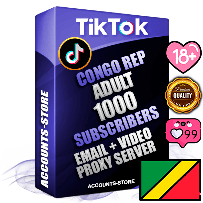Professional Congo Rep PREMIUM TikTok accounts of manual registration and farming for the ADULT niche with high trust history profile photos and videos — fully themed and optimized for ADULT advertising and promotion — 1000 niche-related live active subscribers 2018–2022 registration years Verified Email (included) + Cookie JSON for secure import and login to the account + User Agent + high-quality content filling (profile photo banner and videos). Fully ready for targeted campaigns and ad launches from any country. Perfectly holds ads without bans. Ideal for any earning schemes affiliate promotions and marketing projects. Quality unlimited IPv4 proxy server included. Professional Congo Rep PREMIUM TikTok accounts of manual registration and farming for the ADULT niche with high trust history profile photos and videos — fully themed and optimized for ADULT advertising and promotion — 1000 niche-related live active subscribers 2018–2022 registration years Verified Email (included) + Cookie JSON for secure import and login to the account + User Agent + high-quality content filling (profile photo banner and videos). Fully ready for targeted campaigns and ad launches from any country. Perfectly holds ads without bans. Ideal for any earning schemes affiliate promotions and marketing projects. Quality unlimited IPv4 proxy server included.