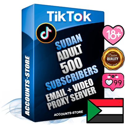 Professional Sudanese PREMIUM TikTok accounts of manual registration and farming for the ADULT niche with high trust history profile photos and videos — fully themed and optimized for ADULT advertising and promotion — 500 niche-related live active subscribers 2018–2022 registration years Verified Email (included) + Cookie JSON for secure import and login to the account + User Agent + high-quality content filling (profile photo banner and videos). Fully ready for targeted campaigns and ad launches from any country. Perfectly holds ads without bans. Ideal for any earning schemes affiliate promotions and marketing projects. Quality unlimited IPv4 proxy server included.
