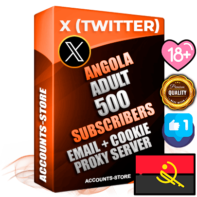 Professional Angolan PREMIUM X (Twitter) accounts of manual registration and farming for the ADULT niche with high trust history photos and tweets — fully themed and optimized for ADULT advertising and promotion — 500 niche-related live active followers 2009–2014 registration year Verified Email (Included) + Cookie JSON for secure import and login to the account + User Agent + High-quality filling (Photo Header Posts). Fully ready for targeted campaigns and ad launches from any country. Perfectly hold ads without bans. Ideal for any earning schemes affiliate promotions and marketing projects. Quality unlimited IPv4 proxy server included. Professional Angolan PREMIUM X (Twitter) accounts of manual registration and farming for the ADULT niche with high trust history photos and tweets — fully themed and optimized for ADULT advertising and promotion — 500 niche-related live active followers 2009–2014 registration year Verified Email (Included) + Cookie JSON for secure import and login to the account + User Agent + High-quality filling (Photo Header Posts). Fully ready for targeted campaigns and ad launches from any country. Perfectly hold ads without bans. Ideal for any earning schemes affiliate promotions and marketing projects. Quality unlimited IPv4 proxy server included.