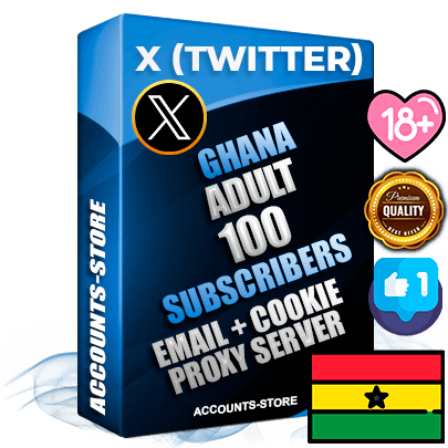 Professional Ghanaian PREMIUM X (Twitter) accounts of manual registration and farming for the ADULT niche with high trust history photos and tweets — fully themed and optimized for ADULT advertising and promotion — 100 niche-related live active followers 2009–2014 registration year Verified Email (Included) + Cookie JSON for secure import and login to the account + User Agent + High-quality filling (Photo Header Posts). Fully ready for targeted campaigns and ad launches from any country. Perfectly hold ads without bans. Ideal for any earning schemes affiliate promotions and marketing projects. Quality unlimited IPv4 proxy server included. Professional Ghanaian PREMIUM X (Twitter) accounts of manual registration and farming for the ADULT niche with high trust history photos and tweets — fully themed and optimized for ADULT advertising and promotion — 100 niche-related live active followers 2009–2014 registration year Verified Email (Included) + Cookie JSON for secure import and login to the account + User Agent + High-quality filling (Photo Header Posts). Fully ready for targeted campaigns and ad launches from any country. Perfectly hold ads without bans. Ideal for any earning schemes affiliate promotions and marketing projects. Quality unlimited IPv4 proxy server included.