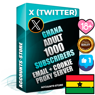 Professional Ghanaian PREMIUM X (Twitter) accounts of manual registration and farming for the ADULT niche with high trust history photos and tweets — fully themed and optimized for ADULT advertising and promotion — 1000 niche-related live active followers 2009–2014 registration year Verified Email (Included) + Cookie JSON for secure import and login to the account + User Agent + High-quality filling (Photo Header Posts). Fully ready for targeted campaigns and ad launches from any country. Perfectly hold ads without bans. Ideal for any earning schemes affiliate promotions and marketing projects. Quality unlimited IPv4 proxy server included. Professional Ghanaian PREMIUM X (Twitter) accounts of manual registration and farming for the ADULT niche with high trust history photos and tweets — fully themed and optimized for ADULT advertising and promotion — 1000 niche-related live active followers 2009–2014 registration year Verified Email (Included) + Cookie JSON for secure import and login to the account + User Agent + High-quality filling (Photo Header Posts). Fully ready for targeted campaigns and ad launches from any country. Perfectly hold ads without bans. Ideal for any earning schemes affiliate promotions and marketing projects. Quality unlimited IPv4 proxy server included.
