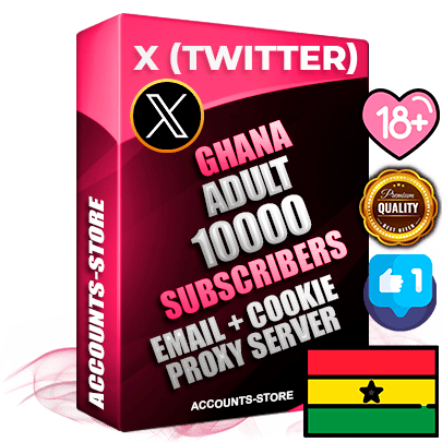 Professional Ghanaian PREMIUM X (Twitter) accounts of manual registration and farming for the ADULT niche with high trust history photos and tweets — fully themed and optimized for ADULT advertising and promotion — 10000 niche-related live active followers 2009–2014 registration year Verified Email (Included) + Cookie JSON for secure import and login to the account + User Agent + High-quality filling (Photo Header Posts). Fully ready for targeted campaigns and ad launches from any country. Perfectly hold ads without bans. Ideal for any earning schemes affiliate promotions and marketing projects. Quality unlimited IPv4 proxy server included. Professional Ghanaian PREMIUM X (Twitter) accounts of manual registration and farming for the ADULT niche with high trust history photos and tweets — fully themed and optimized for ADULT advertising and promotion — 10000 niche-related live active followers 2009–2014 registration year Verified Email (Included) + Cookie JSON for secure import and login to the account + User Agent + High-quality filling (Photo Header Posts). Fully ready for targeted campaigns and ad launches from any country. Perfectly hold ads without bans. Ideal for any earning schemes affiliate promotions and marketing projects. Quality unlimited IPv4 proxy server included.