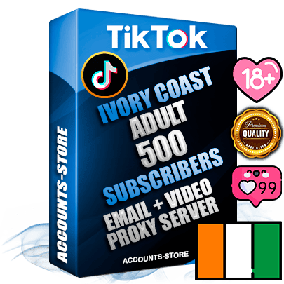 Professional Ivorian PREMIUM TikTok accounts of manual registration and farming for the ADULT niche with high trust history profile photos and videos — fully themed and optimized for ADULT advertising and promotion — 500 niche-related live active subscribers 2018–2022 registration years Verified Email (included) + Cookie JSON for secure import and login to the account + User Agent + high-quality content filling (profile photo banner and videos). Fully ready for targeted campaigns and ad launches from any country. Perfectly holds ads without bans. Ideal for any earning schemes affiliate promotions and marketing projects. Quality unlimited IPv4 proxy server included. Professional Ivorian PREMIUM TikTok accounts of manual registration and farming for the ADULT niche with high trust history profile photos and videos — fully themed and optimized for ADULT advertising and promotion — 500 niche-related live active subscribers 2018–2022 registration years Verified Email (included) + Cookie JSON for secure import and login to the account + User Agent + high-quality content filling (profile photo banner and videos). Fully ready for targeted campaigns and ad launches from any country. Perfectly holds ads without bans. Ideal for any earning schemes affiliate promotions and marketing projects. Quality unlimited IPv4 proxy server included.
