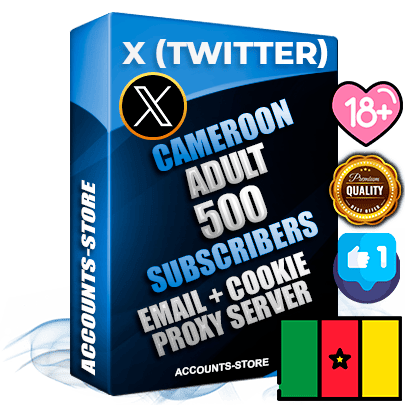 Professional Cameroonian PREMIUM X (Twitter) accounts of manual registration and farming for the ADULT niche with high trust history photos and tweets — fully themed and optimized for ADULT advertising and promotion — 500 niche-related live active followers 2009–2014 registration year Verified Email (Included) + Cookie JSON for secure import and login to the account + User Agent + High-quality filling (Photo Header Posts). Fully ready for targeted campaigns and ad launches from any country. Perfectly hold ads without bans. Ideal for any earning schemes affiliate promotions and marketing projects. Quality unlimited IPv4 proxy server included. Professional Cameroonian PREMIUM X (Twitter) accounts of manual registration and farming for the ADULT niche with high trust history photos and tweets — fully themed and optimized for ADULT advertising and promotion — 500 niche-related live active followers 2009–2014 registration year Verified Email (Included) + Cookie JSON for secure import and login to the account + User Agent + High-quality filling (Photo Header Posts). Fully ready for targeted campaigns and ad launches from any country. Perfectly hold ads without bans. Ideal for any earning schemes affiliate promotions and marketing projects. Quality unlimited IPv4 proxy server included.