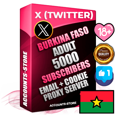 Professional Burkinabè PREMIUM X (Twitter) accounts of manual registration and farming for the ADULT niche with high trust history photos and tweets — fully themed and optimized for ADULT advertising and promotion — 5000 niche-related live active followers 2009–2014 registration year Verified Email (Included) + Cookie JSON for secure import and login to the account + User Agent + High-quality filling (Photo Header Posts). Fully ready for targeted campaigns and ad launches from any country. Perfectly hold ads without bans. Ideal for any earning schemes affiliate promotions and marketing projects. Quality unlimited IPv4 proxy server included.