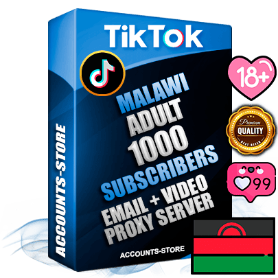 Professional Malawian PREMIUM TikTok accounts of manual registration and farming for the ADULT niche with high trust history profile photos and videos — fully themed and optimized for ADULT advertising and promotion — 1000 niche-related live active subscribers 2018–2022 registration years Verified Email (included) + Cookie JSON for secure import and login to the account + User Agent + high-quality content filling (profile photo banner and videos). Fully ready for targeted campaigns and ad launches from any country. Perfectly holds ads without bans. Ideal for any earning schemes affiliate promotions and marketing projects. Quality unlimited IPv4 proxy server included. Professional Malawian PREMIUM TikTok accounts of manual registration and farming for the ADULT niche with high trust history profile photos and videos — fully themed and optimized for ADULT advertising and promotion — 1000 niche-related live active subscribers 2018–2022 registration years Verified Email (included) + Cookie JSON for secure import and login to the account + User Agent + high-quality content filling (profile photo banner and videos). Fully ready for targeted campaigns and ad launches from any country. Perfectly holds ads without bans. Ideal for any earning schemes affiliate promotions and marketing projects. Quality unlimited IPv4 proxy server included.