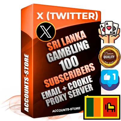 Professional Sri Lankan PREMIUM X (Twitter) accounts of manual registration and farming for the GAMBLING niche with high trust history photos and tweets — fully themed and optimized for GAMBLING advertising and promotion — 100 niche-related live active followers 2009–2014 registration year Verified Email (Included) + Cookie JSON for secure import and login to the account + User Agent + High-quality filling (Photo Header Posts). Fully ready for targeted campaigns and ad launches from any country. Perfectly hold ads without bans. Ideal for any earning schemes affiliate promotions and marketing projects. Quality unlimited IPv4 proxy server included.