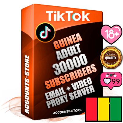 Professional Guinean PREMIUM TikTok accounts of manual registration and farming for the ADULT niche with high trust history profile photos and videos — fully themed and optimized for ADULT advertising and promotion — 30000 niche-related live active subscribers 2018–2022 registration years Verified Email (included) + Cookie JSON for secure import and login to the account + User Agent + high-quality content filling (profile photo banner and videos). Fully ready for targeted campaigns and ad launches from any country. Perfectly holds ads without bans. Ideal for any earning schemes affiliate promotions and marketing projects. Quality unlimited IPv4 proxy server included.